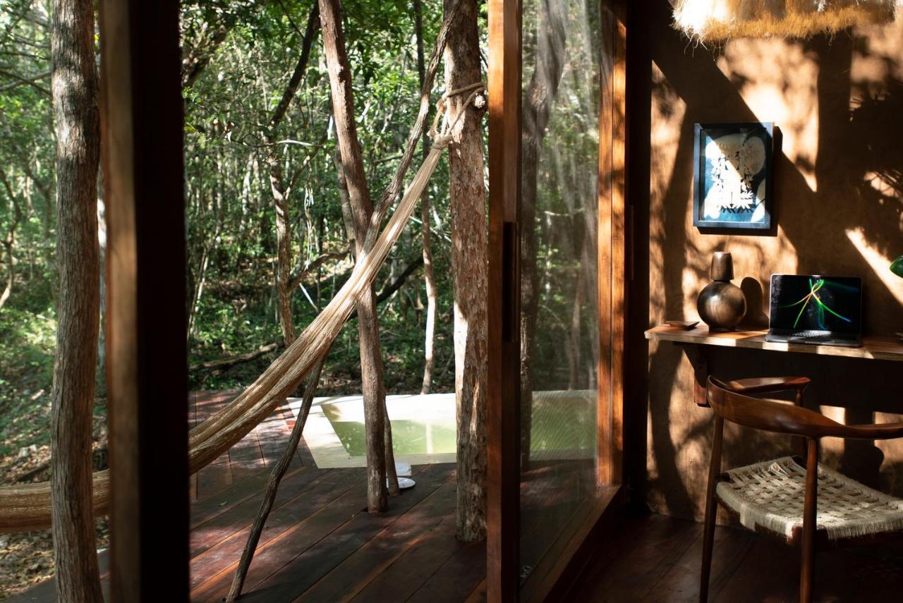 טולום Ojo De Arbol, Boutique Cabin In The Real Jungle מראה חיצוני תמונה